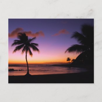 Kauai Hawaii Sunset Postcard by TheAlohaState at Zazzle