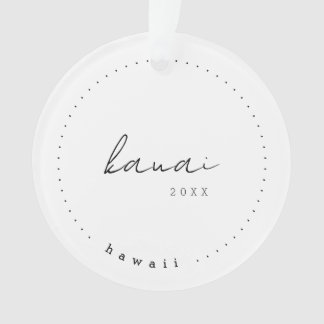 Kauai Hawaii Travel United States Simple Ornament