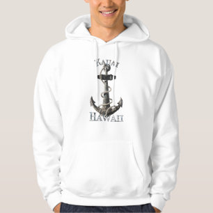 Kauai Hawaii Vacation Nautical Anchor Sailing Hoodie