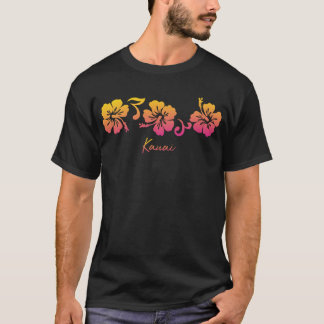 Kauai Hawaii Vacation Souvenir Hibiscus Flower Art T-Shirt