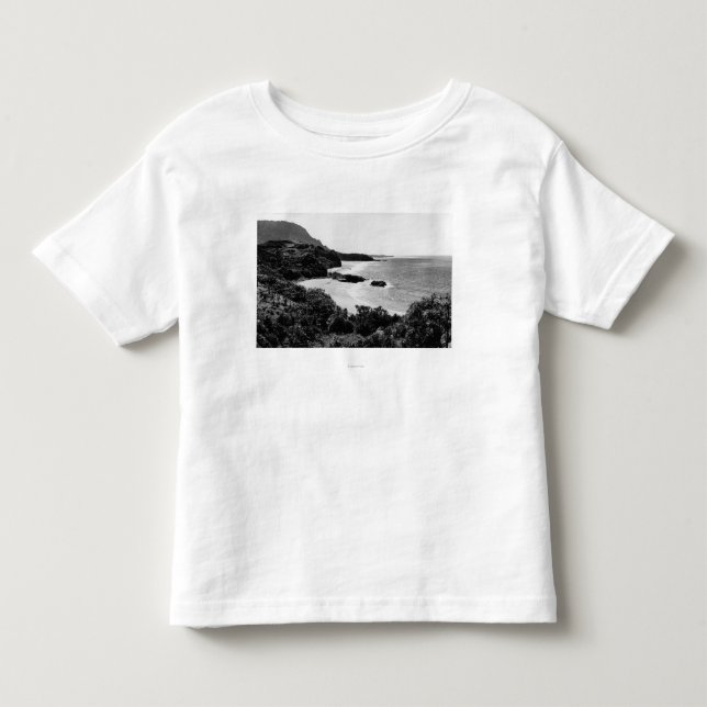 Kauai, Hawaii - View of Lumahai Bay & Beach Toddler T-shirt (Front)