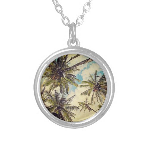 Kauai Hawaii Vintage Coco Palm Tree Necklace