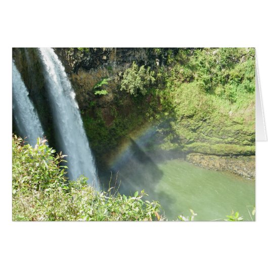 Kauai Hawaii Wailua Falls Cards (Front Horizontal)