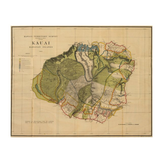 Kauai, Hawaii Wood Wall Decor (Front)