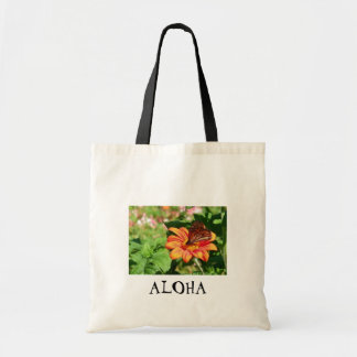 Kauai Hawaiian Aloha Butterfly Tote Bag