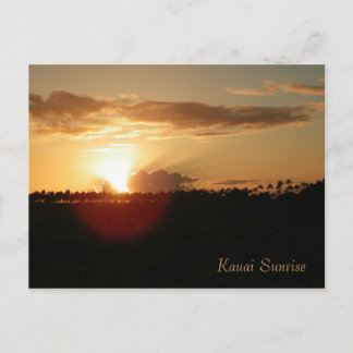 Kauai Hawaiian Sunrise Postcard