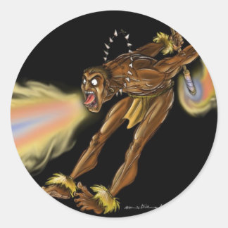 Kauai Hot Mouth color final Classic Round Sticker