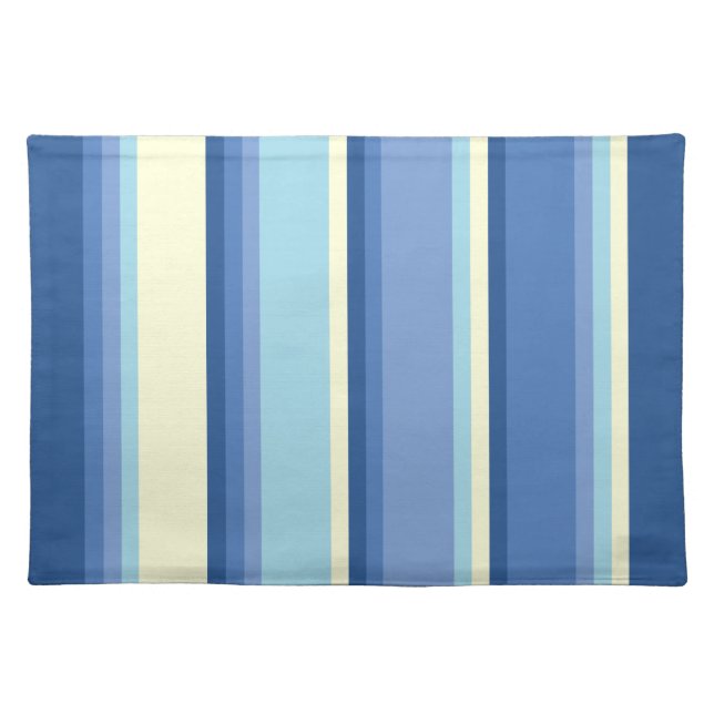 Kauai Morning Hawaiian Beach Stripe Placemat (Front)