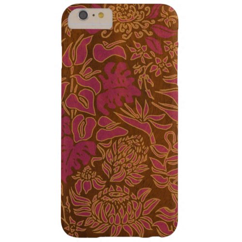 Kauai Morning Hawaiian Protea Faux Wood Floral Barely There iPhone 6 Plus Case