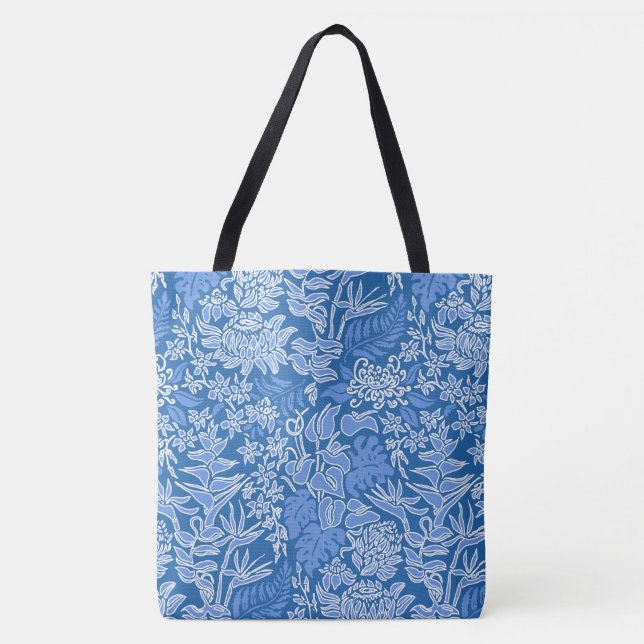 Kauai Morning Hawaiian Protea Floral Beach Bag (Front)