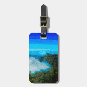 Kauai Na Pali Coast From Koke'e Abstract Luggage Tag