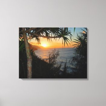 Kauai Na Pali Coast Sunset Canvas Print by TheAlohaState at Zazzle