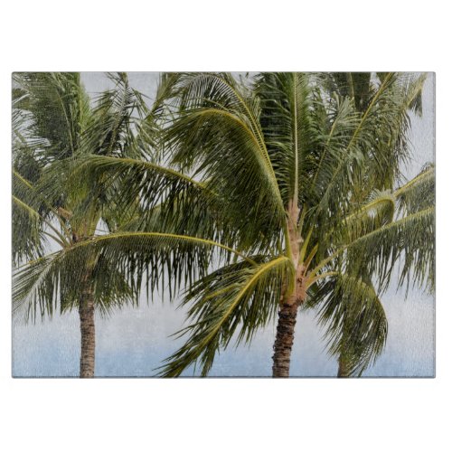 Kauai Palm trees Cutting Board