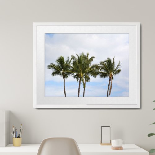 Kauai Palm Trees Framed Art