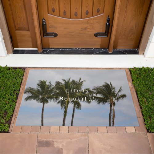 Kauai Palm Trees (photo taken by me) Doormat
