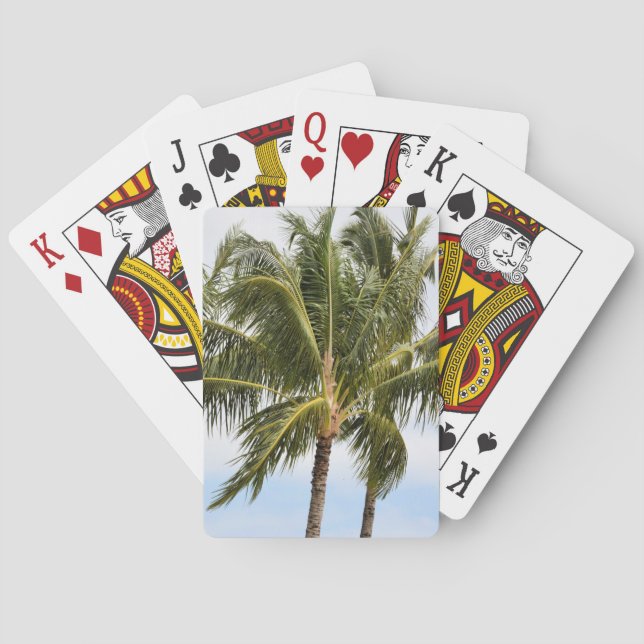 Kauai Palm trees Poker Cards (Back)