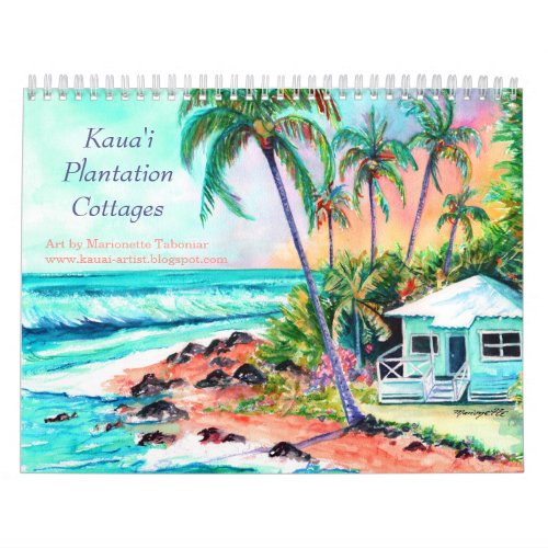 Kauai Plantation Cottages Calendar