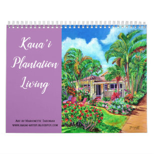 Kauai Plantation Living Cottages Calendar