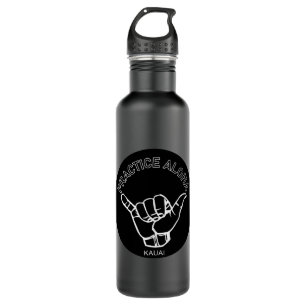 Kauai - Practice Aloha Shaka (Hang loose) Stainless Steel Water Bottle