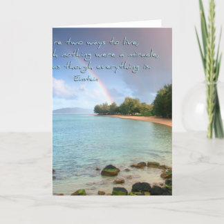 Kauai rainbow card