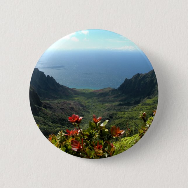 Kauai’s Na Pali Coast Button (Front)
