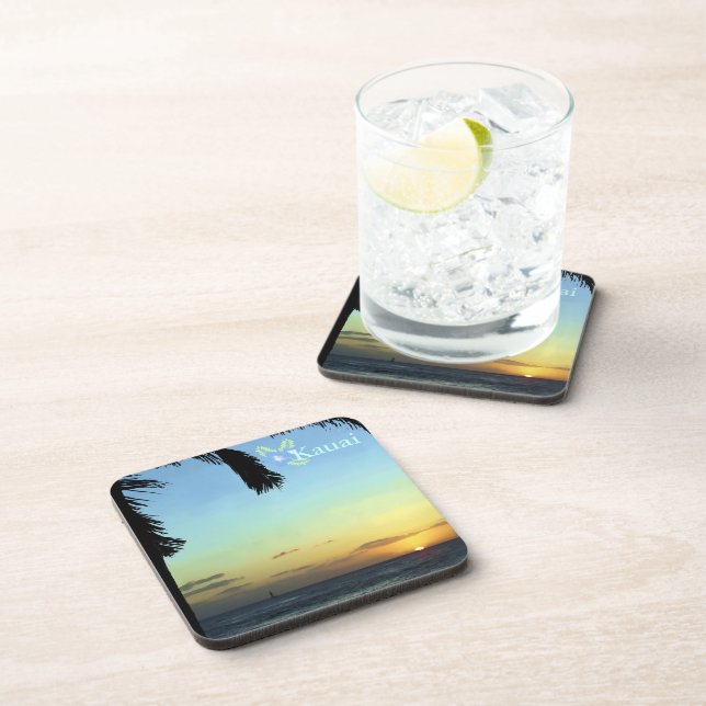 Kauai Sunset Drink Coaster (Right Side)