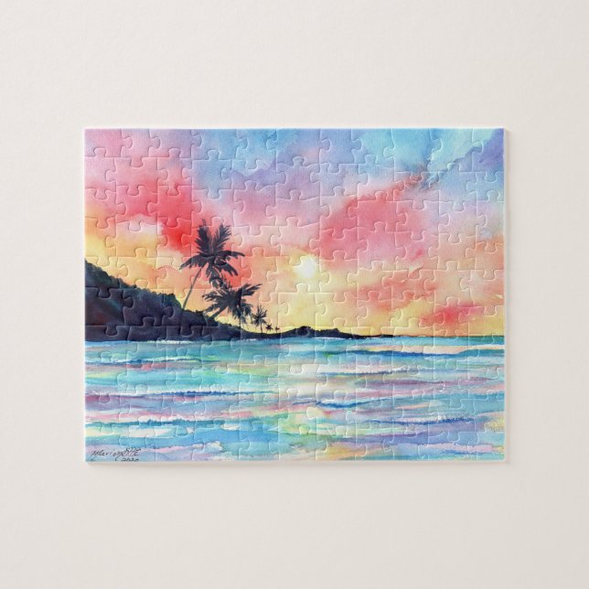 Kauai Sunset game Jigsaw Puzzle (Horizontal)