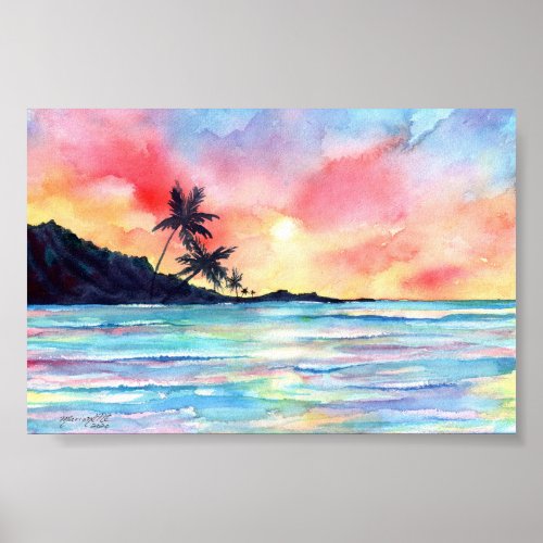 Kauai Sunset  Poster