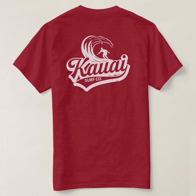 Kauai Surf Co. Men's Vintage T-Shirt (Design Back)