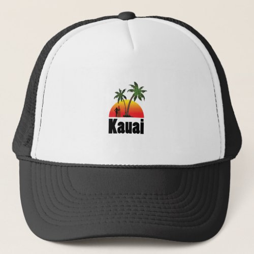 kauai surfer trucker hat