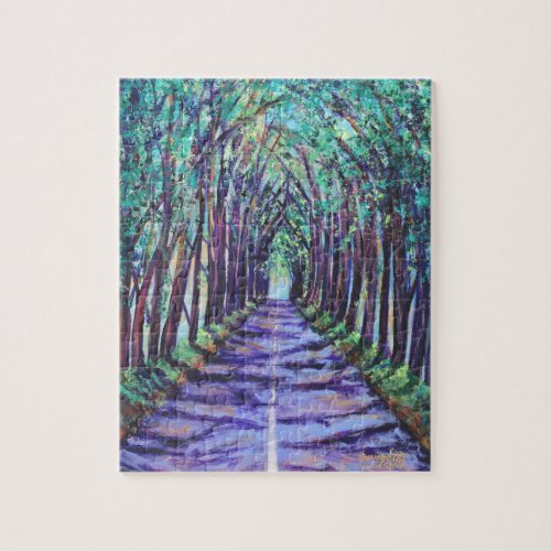 Kauai Tree Tunnel Jigsaw Puzzle