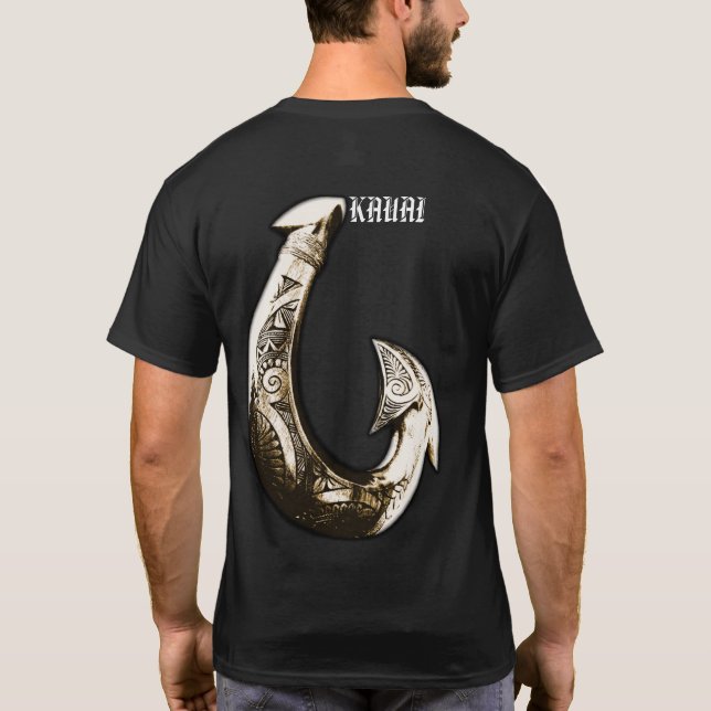 Kauai Tribal Hook T-Shirt (Back)