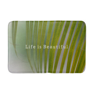 Kauai Tropical Green Leaves (photo taken by me) Bath Mat