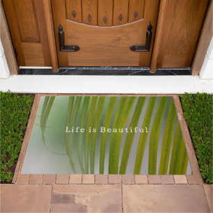 Kauai Tropical Green Leaves (photo taken by me) Doormat