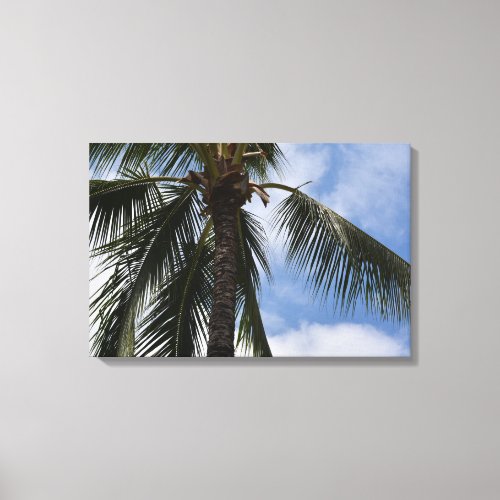 Kauai Tropical Palm Tree Canvas Print