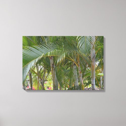 Kauai Tropical Palm Trees Canvas Print