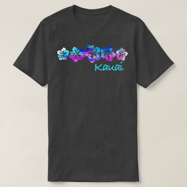 Kauai Vintage  Hibiscus Flower  T-Shirt (Design Front)