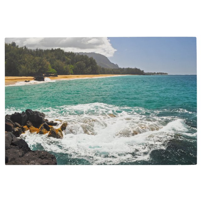 Kauai Waves Metal Print (Front)