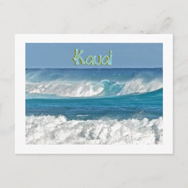 KAUAI WAVES POSTCARD (Front)