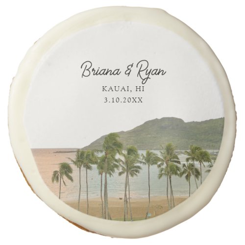 Kauai Wedding Favor Sugar Cookie