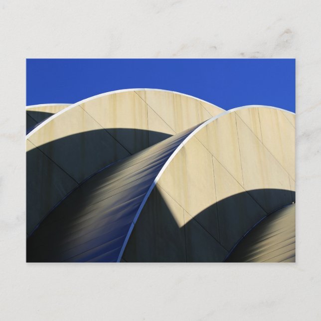 Kauffman Center Curves and Shadows, Kansas City Postcard (Front)