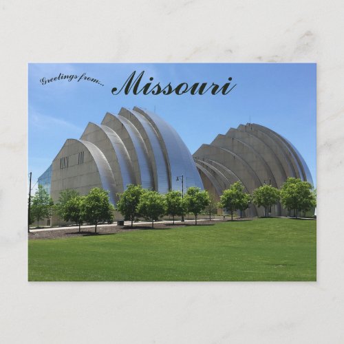 Kauffman Center for the Performing Arts Missouri Postcard