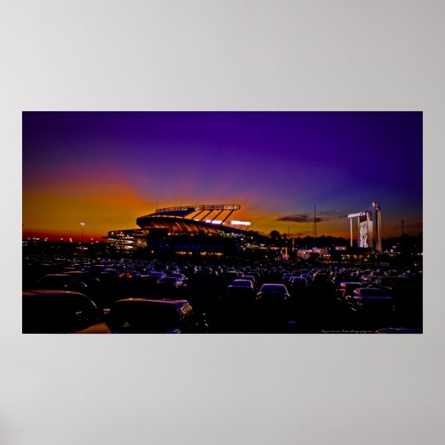 Kauffman Stadium Kansas City HUGE Canvas Art Print (Front)