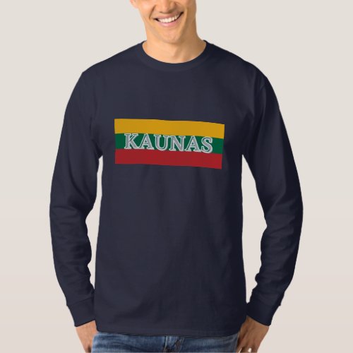 Kaunas City in Lithuanian Flag T_Shirt