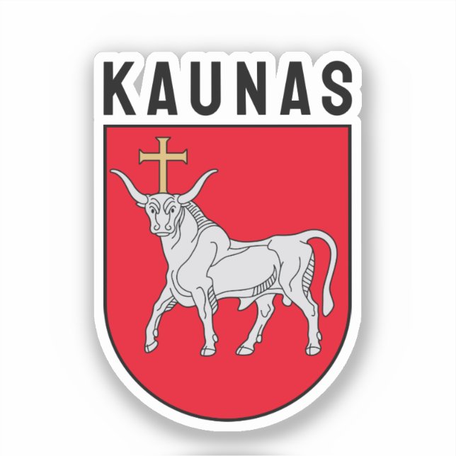 Kaunas coat of arms, Lithuania Sticker (Front)