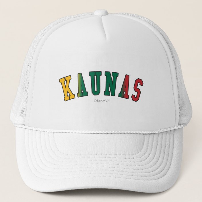 Kaunas in Lithuania National Flag Colors Hat