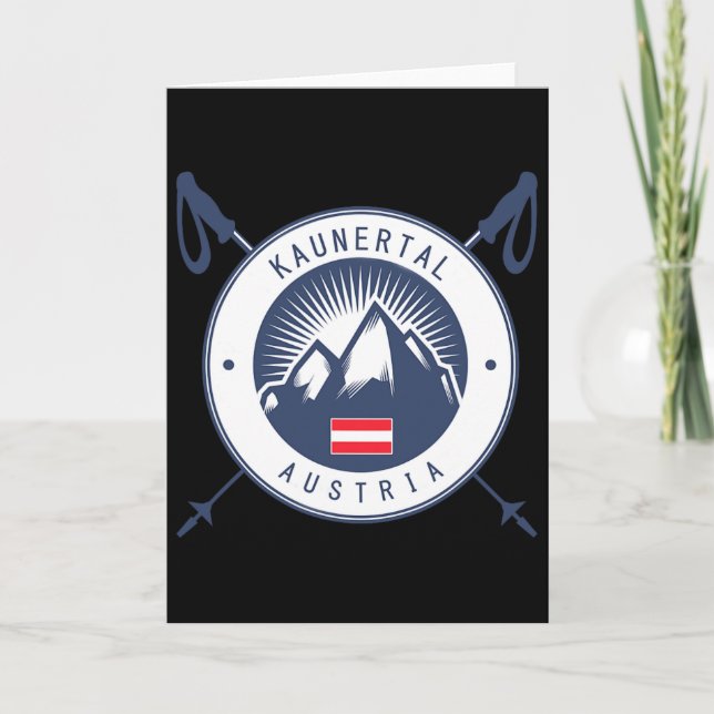 Kaunertal Ski Holidays, Après-ski Skiing Austria  Card (Front)