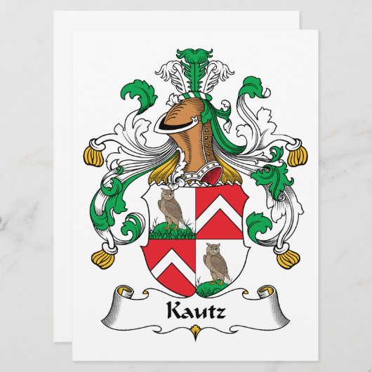 Kautz Family Crest (Front/Back)