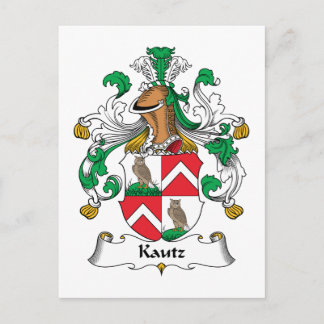 Kautz Family Crest Postcard