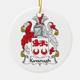 Kavanagh Family Crest Ceramic Ornament